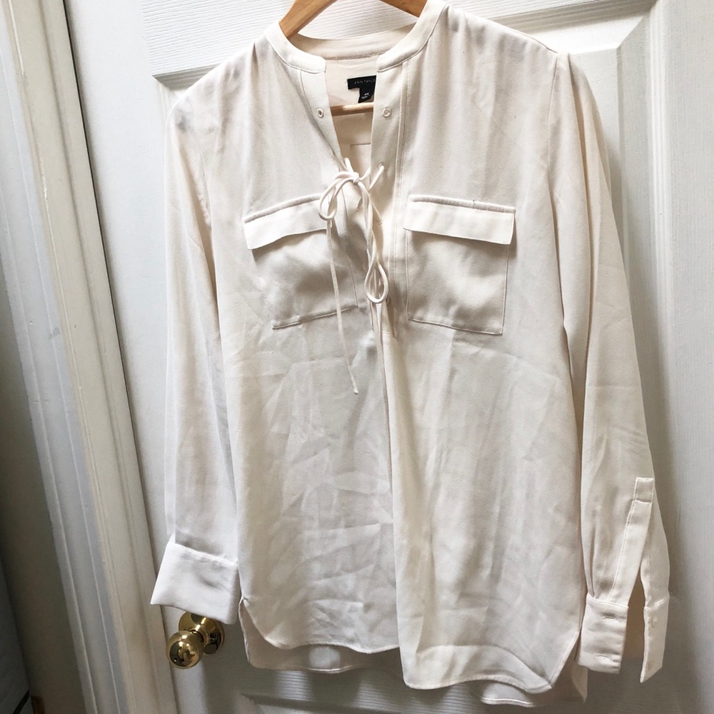 Ann Taylor Lace Up Tunic